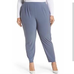 Leith Gray High Rise Pleated Pants, Sz 4X